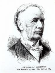 Portrait of the Duke of Buccleuch (1806-1884) (engraving) (b/w photo) | Obraz na stenu