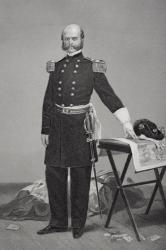Portrait of Major General Ambrose Everett Burnside (1824-81) (litho) | Obraz na stenu