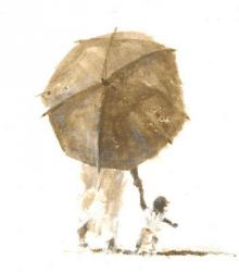 Umbrella & Child 1, 2015 (w/c on paper) | Obraz na stenu
