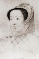 Catherine de Medici Queen of France 1519-1589. Wife of Henry II. From the drawing by François Clouet. | Obraz na stenu