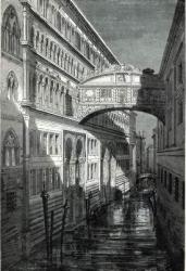 Bridge of Sighs, Venice (engraving) | Obraz na stenu