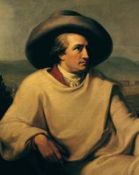 Johann Wolfgang von Goethe (1749-1832) in the Campagna, c.1790 (oil on canvas) (detail) | Obraz na stenu
