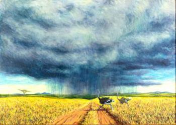 African Storm, 2016, (oil on canvas) | Obraz na stenu