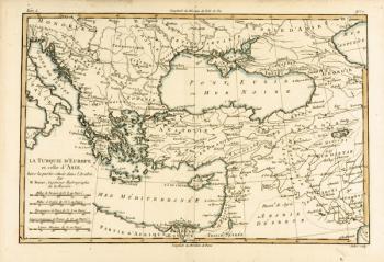 Turkey, from 'Atlas de Toutes les Parties Connues du Globe Terrestre' by Guillaume Raynal (1713-96) published Geneva, 1780 (coloured engraving) | Obraz na stenu