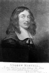 Andrew Marvell (1621-78), engraved by John Raphael Smith (1752-1812) (engraving) (b&w photo) | Obraz na stenu