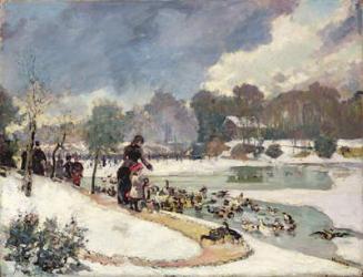 Ducks in the Bois de Boulogne (oil on canvas) | Obraz na stenu