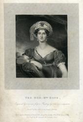 The Hon. Mrs. Hope, 1830 (engraving) | Obraz na stenu