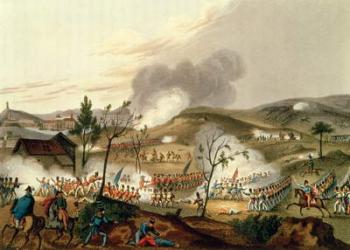 The Battle of Waterloo, 18 June 1815 (aquatint) | Obraz na stenu