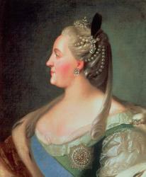 Portrait of Empress Catherine II the Great (1729-96), after 1763 (oil on canvas) | Obraz na stenu