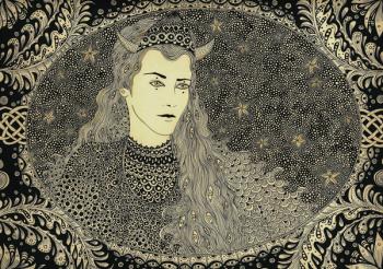 Isolde, 2014, (pen and ink on paper) | Obraz na stenu