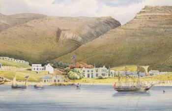The Admiral House, Simon's Town, Cape of Good Hope, 1844 (w/c on paper) | Obraz na stenu