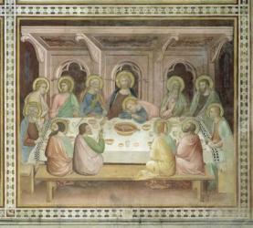 The Last Supper, from a series of Scenes of the New Testament (fresco) | Obraz na stenu