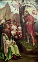 St. John the Baptist Preaching Before Herod, from the Triptych of St. John, 1514 (tempera on panel) | Obraz na stenu