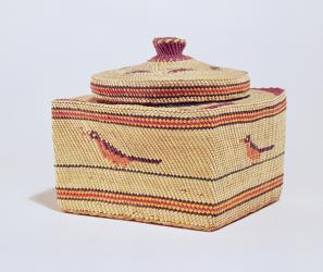 Salish basket depicting birds, from the Northwest Coast (woven fibre) | Obraz na stenu