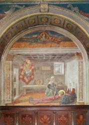 Saint Fina's vision of Saint Gregory, before 1485 (fresco) | Obraz na stenu