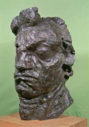 Tragic Mask of Ludwig van Beethoven (1770-1827) 1901 (bronze) | Obraz na stenu
