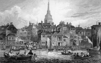 Gravesend, engraved by Josiah Henshall, 1832 (engraving) | Obraz na stenu