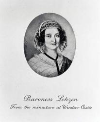 Baroness Louise Lehzen (engraving) | Obraz na stenu