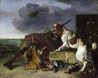 Dog defending the game, 1658 (oil on canvas) | Obraz na stenu