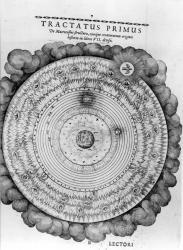 Construction of the cosmos, from Robert Fludd's 'Utriusque Cosmi Historia', 1619 (engraving) | Obraz na stenu