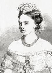 Princess Frederica Wilhelmina Louise Elisabeth Alexandrine of Prussia, from 'L'Univers Illustré', 1866 (engraving) | Obraz na stenu