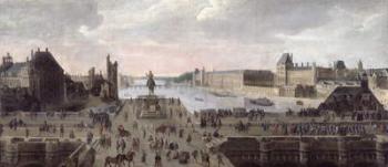 View of the Pont-Neuf and the River Seine looking downstream, c.1633 (oil on canvas) | Obraz na stenu