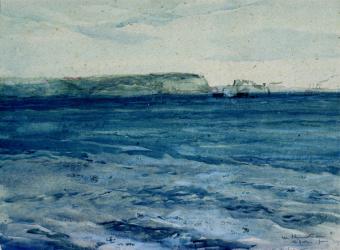 The Blue Waters of Plymouth, 19th (watercolour) | Obraz na stenu