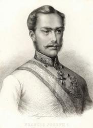 Franz Joseph I, Emperor of Austria (engraving) | Obraz na stenu