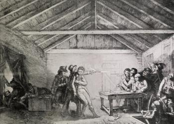 The Arrest of the Cato Street Conspirators on 23rd February, 1820 (etching) | Obraz na stenu