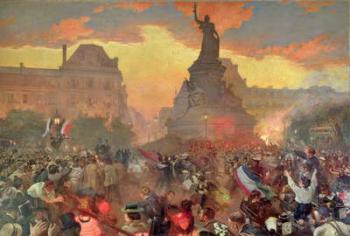 Carnival in Paris in Honour of the Russian Navy, 5th October 1893, 1900 (oil on canvas) | Obraz na stenu