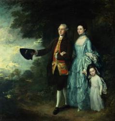 Mr. and Mrs. George Byam and their eldest daughter, Selina, c.1764 (oil on canvas) | Obraz na stenu