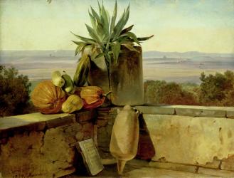 Roman Balcony, 1834 (oil on paper mounted on canvas) | Obraz na stenu