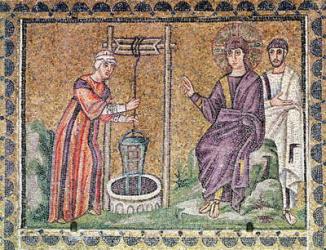 The Woman of Samaria at the Well, Scenes from the Life of Christ (mosaic) | Obraz na stenu