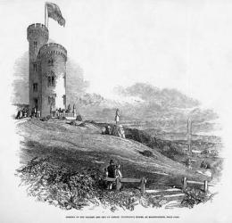 Opening of the Mathew and City of London Temperance Tower, at Mount Patrick, near Cork, 1846 (engraving) | Obraz na stenu