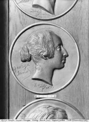 George Sand, 1833 (bronze) (b/w photo) | Obraz na stenu