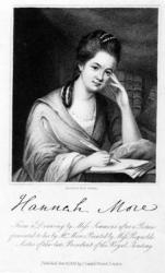Hannah More, engraved by Edward Scriven, 1838 (engraving) | Obraz na stenu