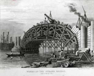 Works of the Strand Bridge (engraving) | Obraz na stenu