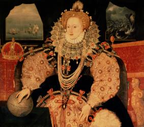 Elizabeth I, Armada portrait, c.1588 (oil on panel) | Obraz na stenu