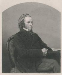 George John Douglas Campbell, 8th Duke of Argyll, engraved by D.J. Pound from a photograph, from 'The Drawing-Room of Eminent Personages, Volume 2', published in London, 1860 (engraving) | Obraz na stenu