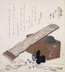 Still Life with a Koto, c.1810 (colour woodblock print) | Obraz na stenu