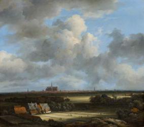 View of Haarlem with Bleaching Grounds, c.1670-75 (oil on canvas) | Obraz na stenu