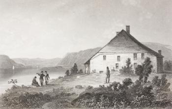 Washington's headquarters near Newburgh, from 'Gallery of Historical Portraits', published c.1880 (litho) | Obraz na stenu