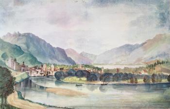 View of Trente, 1494 (w/c & gouache on paper) | Obraz na stenu