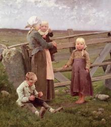 The Dalby Gate, Skane, 1884 (oil on canvas) | Obraz na stenu