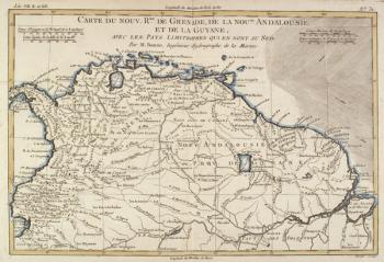 The New Kingdoms of Grenada, New Andalucia and Guyana, from 'Atlas de Toutes les Parties Connues du Globe Terrestre' by Guillaume Raynal (1713-96) Geneva, 1780 (coloured engraving) | Obraz na stenu