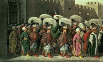 Sultan Mahmud II in Procession, 1809 (w/c on paper) | Obraz na stenu