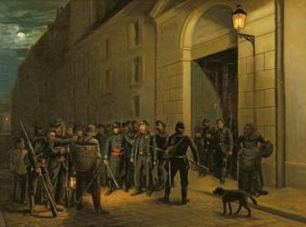 Arrest of the Generals Lecomte and Clement Thomas during the Paris Commune (oil on canvas) | Obraz na stenu