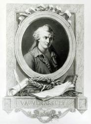 Luc de Clapiers (1715-47) Marquis of Vauvenargues (engraving) (b/w photo) | Obraz na stenu