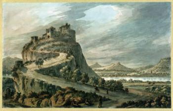 Rocky landscape with castle | Obraz na stenu