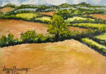 Little Suffolk Landscape,2000 (watercolour) | Obraz na stenu